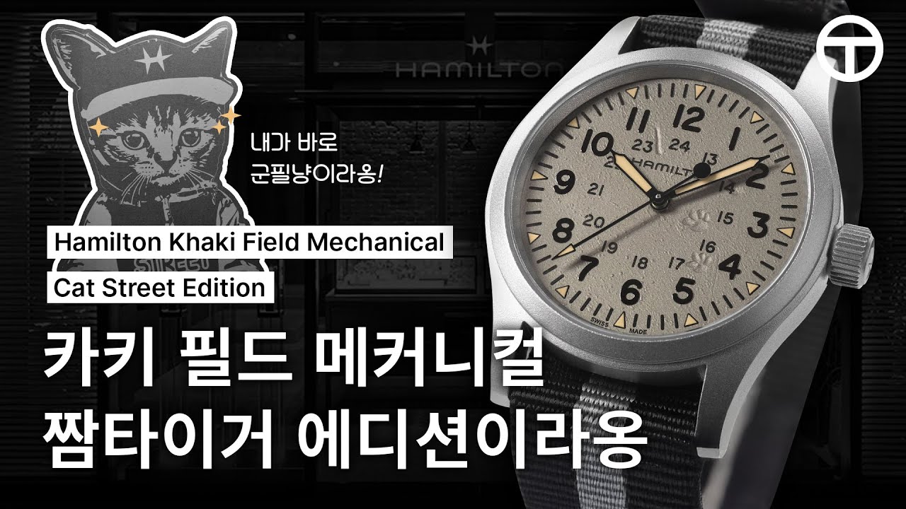 [내돈내산] 냥이의 유혹 | 해밀턴 카키 필드 메커니컬 캣 스트리트 에디션 리뷰