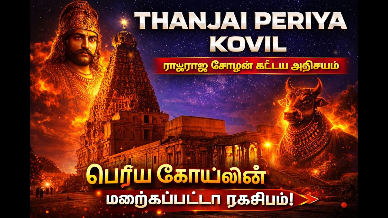 🏛️ Thanjavur Big Temple History  | தஞ்சைப் பெருவுடையார் கோயில் வரலாறு Raja Raja Chola #thanjavur