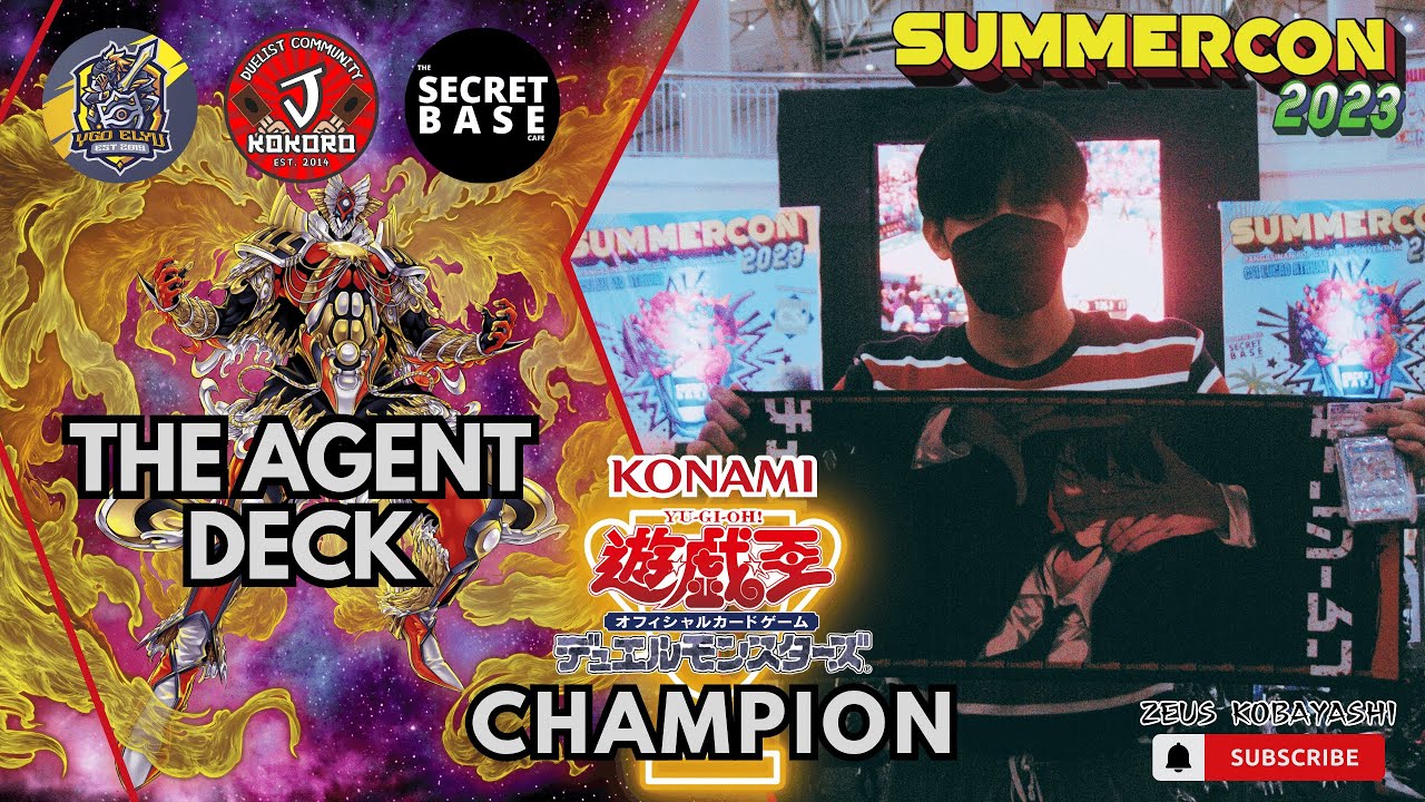 SUMMERCON 2023 Yu-Gi-Oh! OCG CHAMPION The Agent Fairy Deck By Leo Milo【June 10, 2023】CSI Lucao©