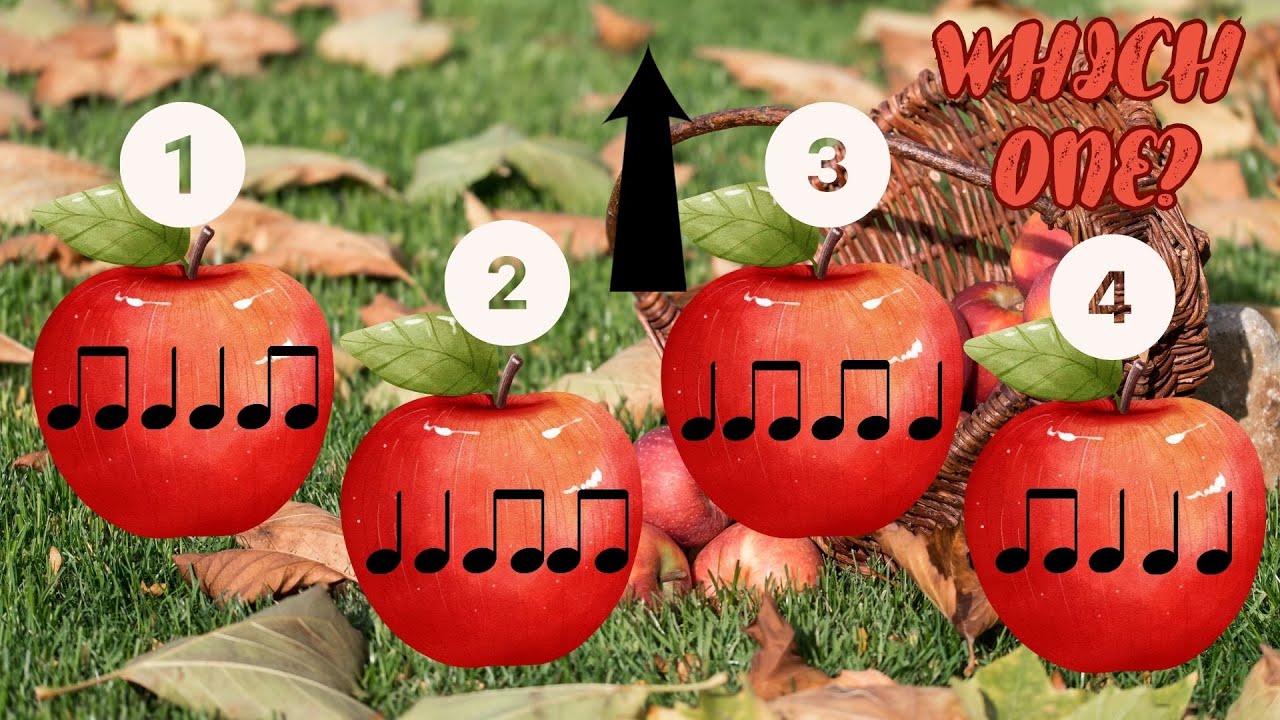 "Find the Apple" Song and Game (Quarter/Eighth)