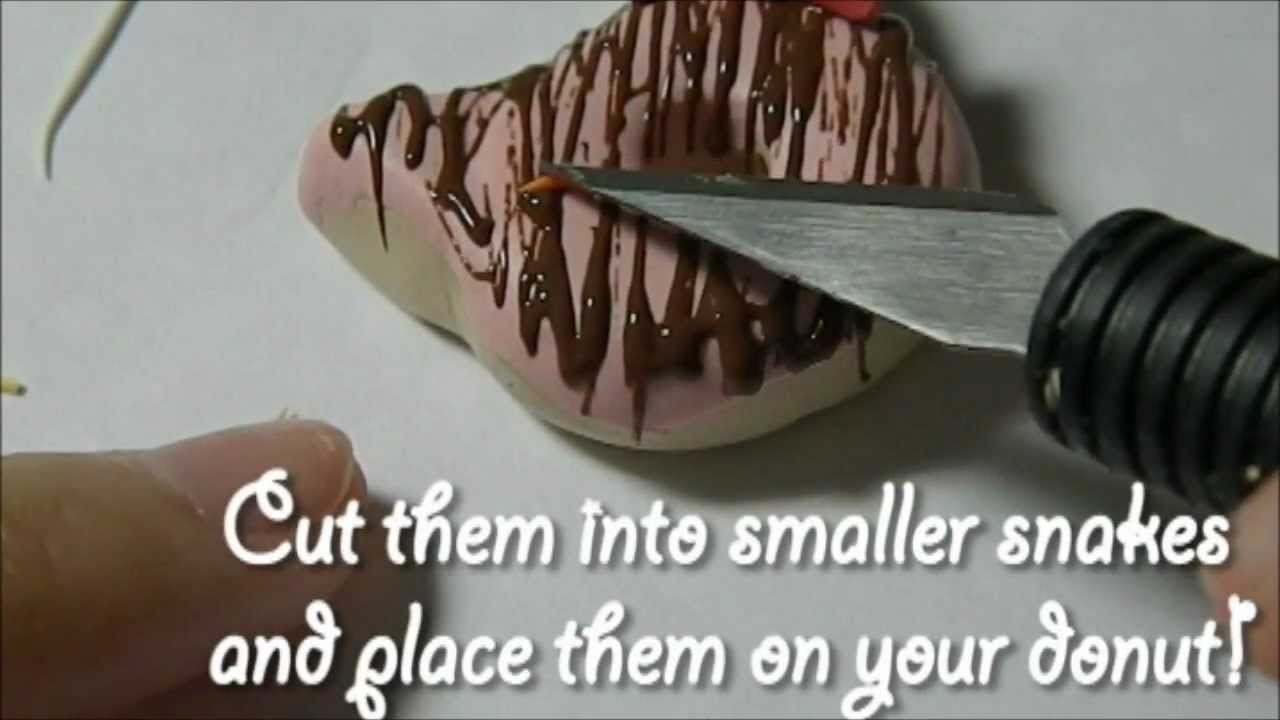 Hello Kitty Donut - Polymer clay tutorial