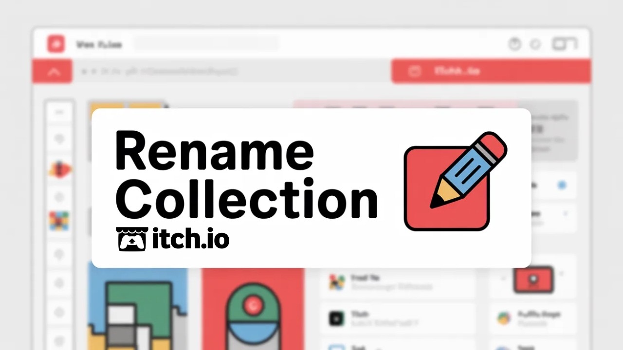 Edit Collection Name on Itch.io – Quick & Easy Guide