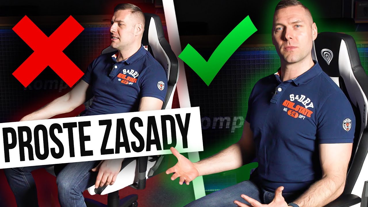 JAK POPRAWNIE SIEDZIEĆ? 