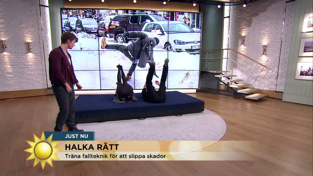 Halka rätt - stuntmannen visar knepen som funkar - Nyhetsmorgon (TV4)