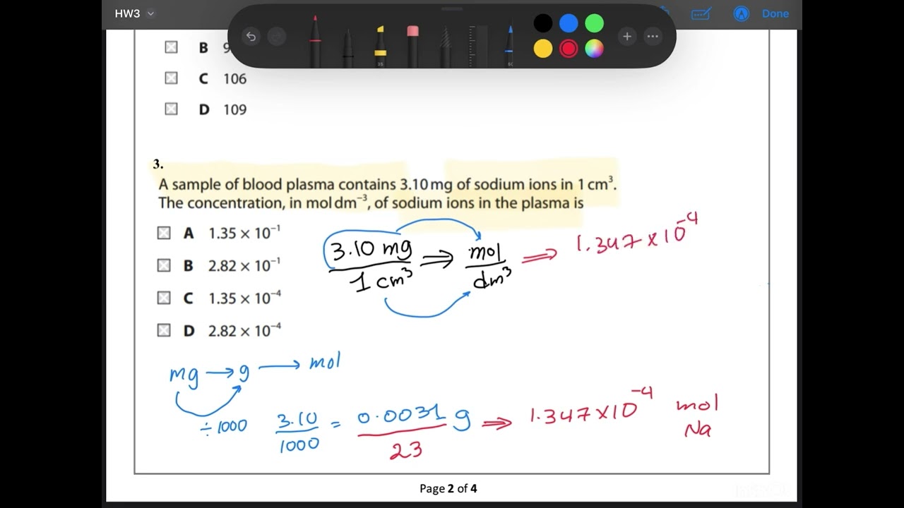 Unit 1 || Topic 1: Moles calculations 