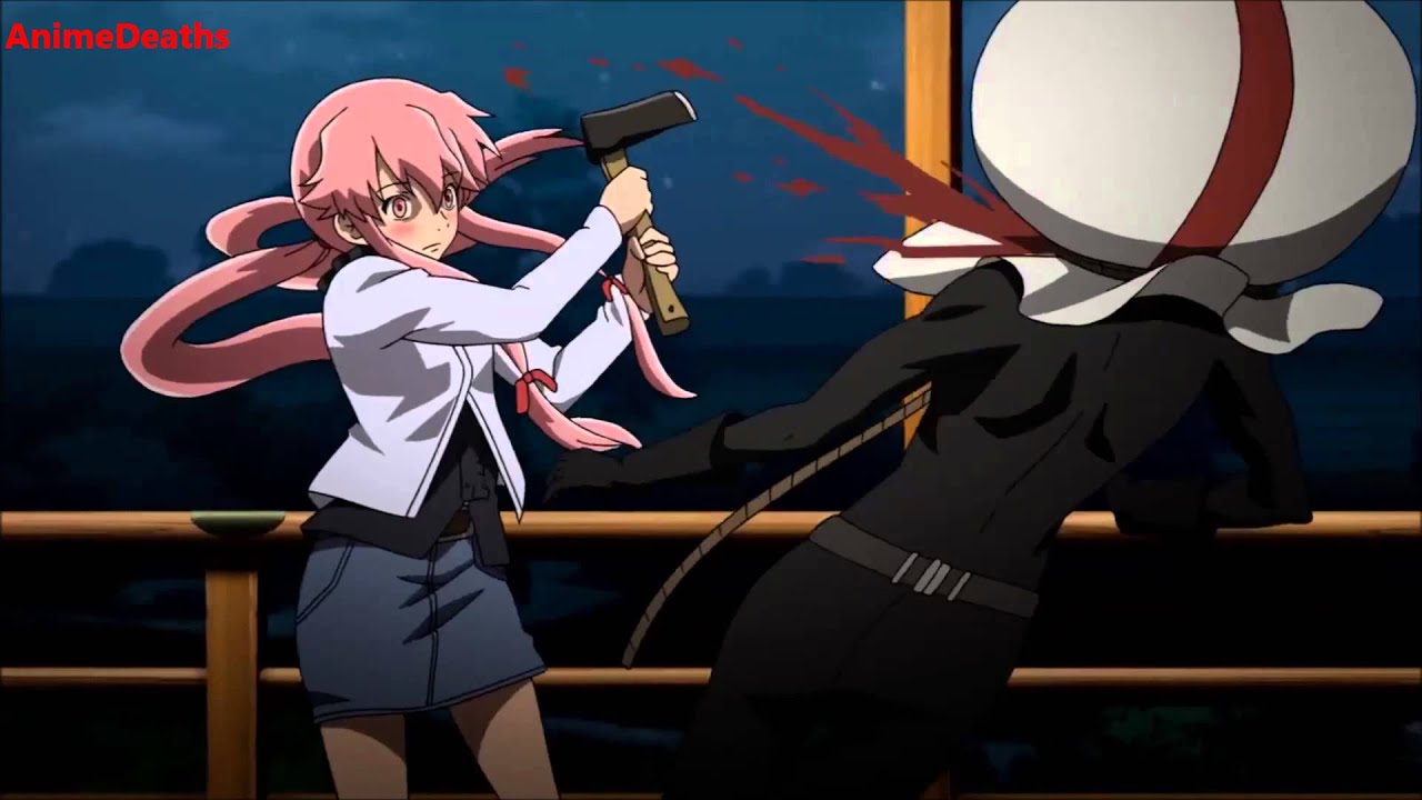 Future Diary S1E5 (Yomotsu Hirasaka 