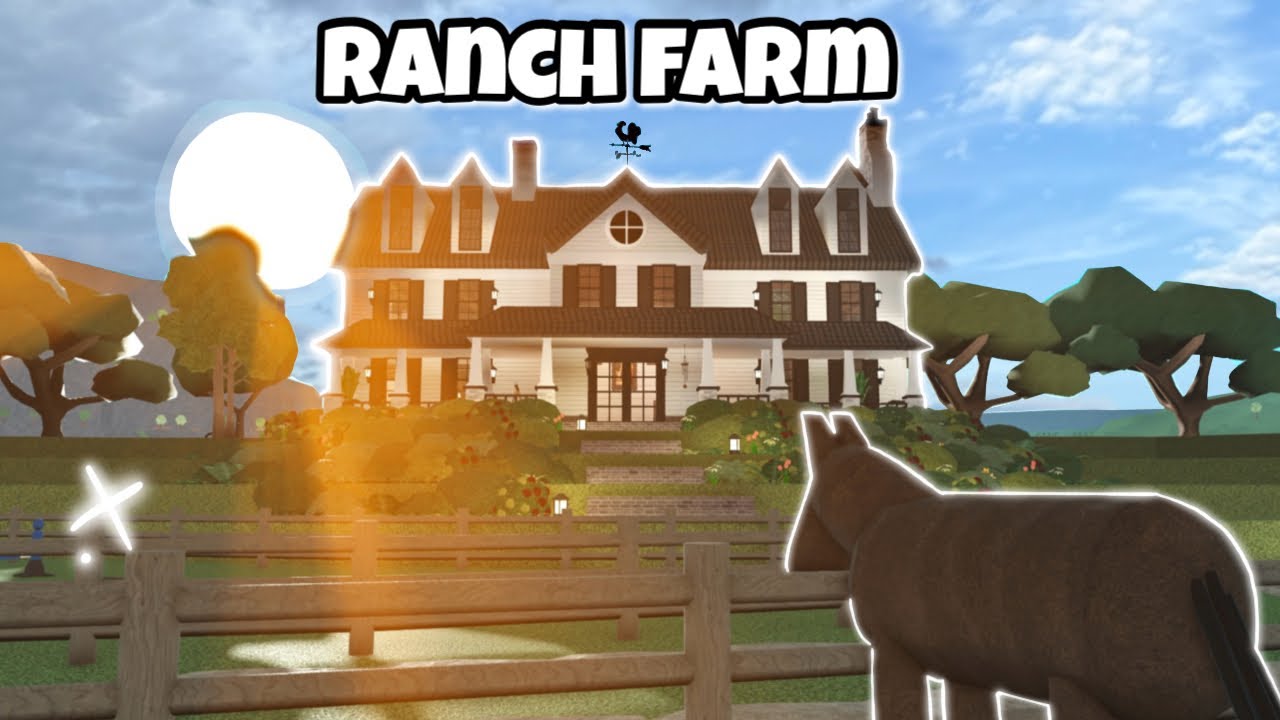 Building a RANCH FARM 🐴🥕👩🏻‍🌾 in Bloxburg!