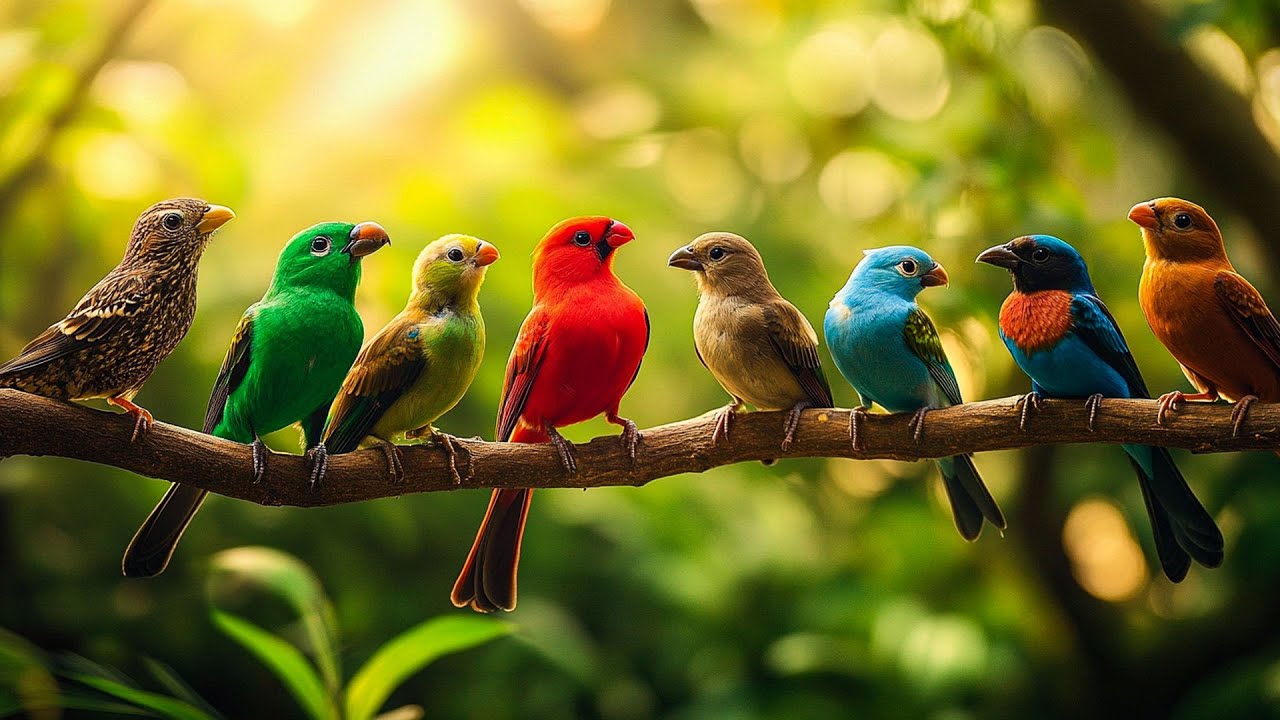 Colorful Birds of Spring | Birdwatching Relaxation & Bird Muisc for Nature Lovers
