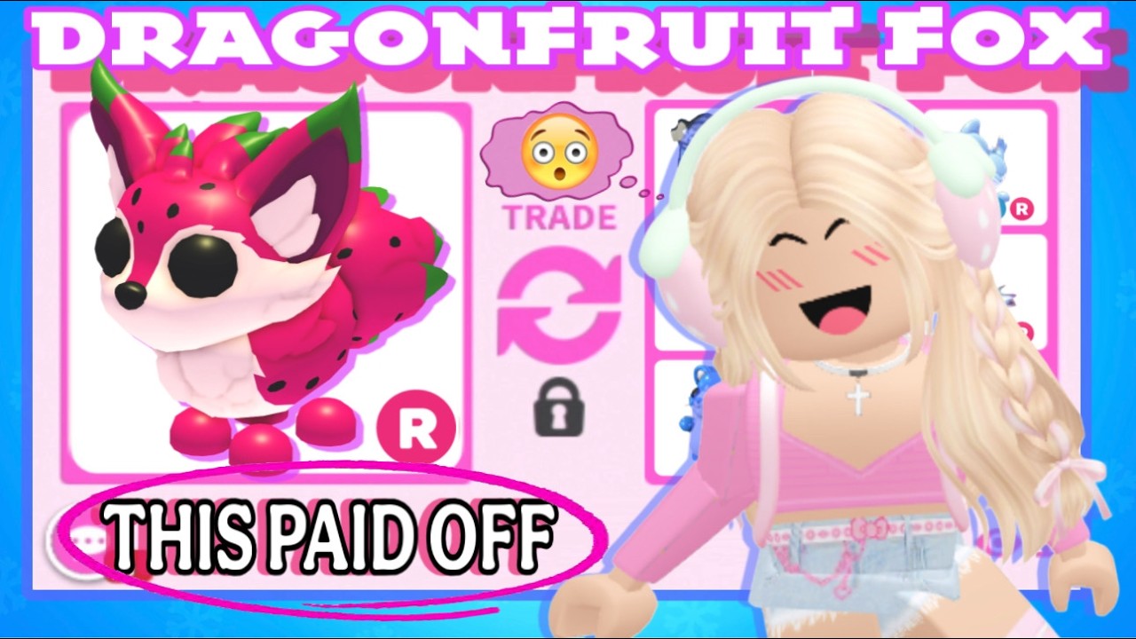 Trading Dragonfruit Fox in Adopt Me… No Regrets! 😌