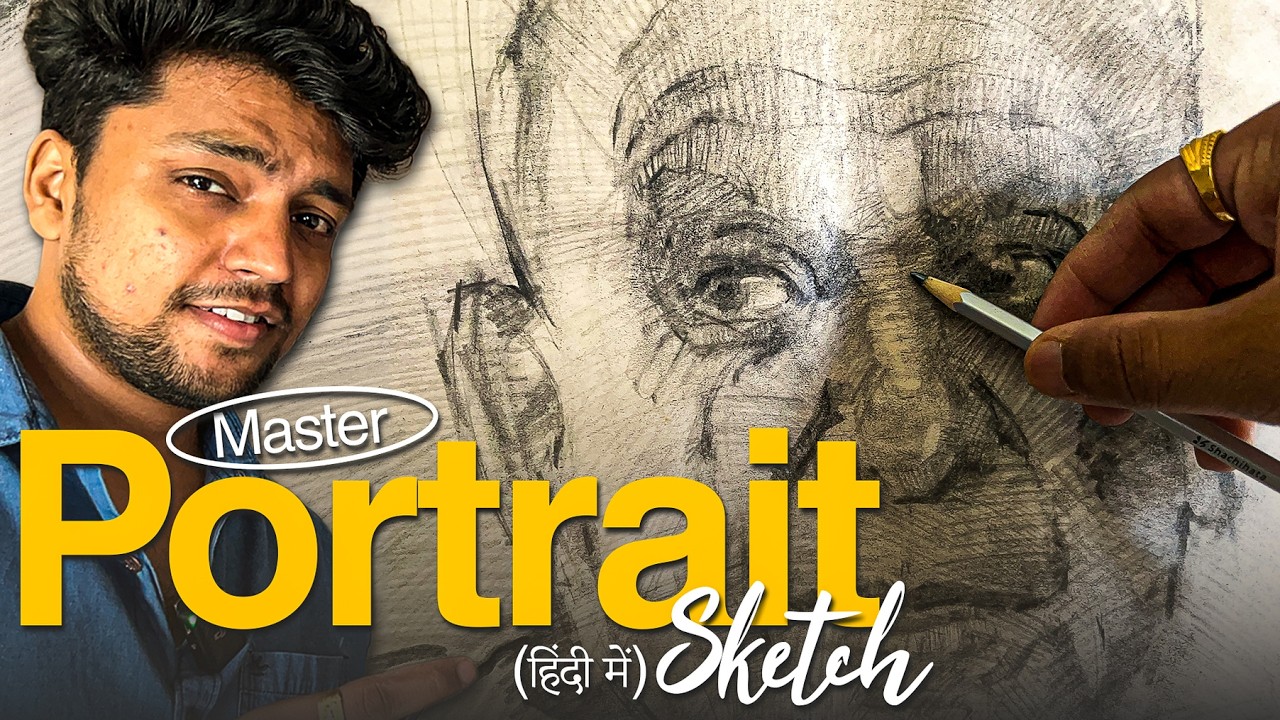 Sketch Any Portrait FREEHAND for Beginners HINDI