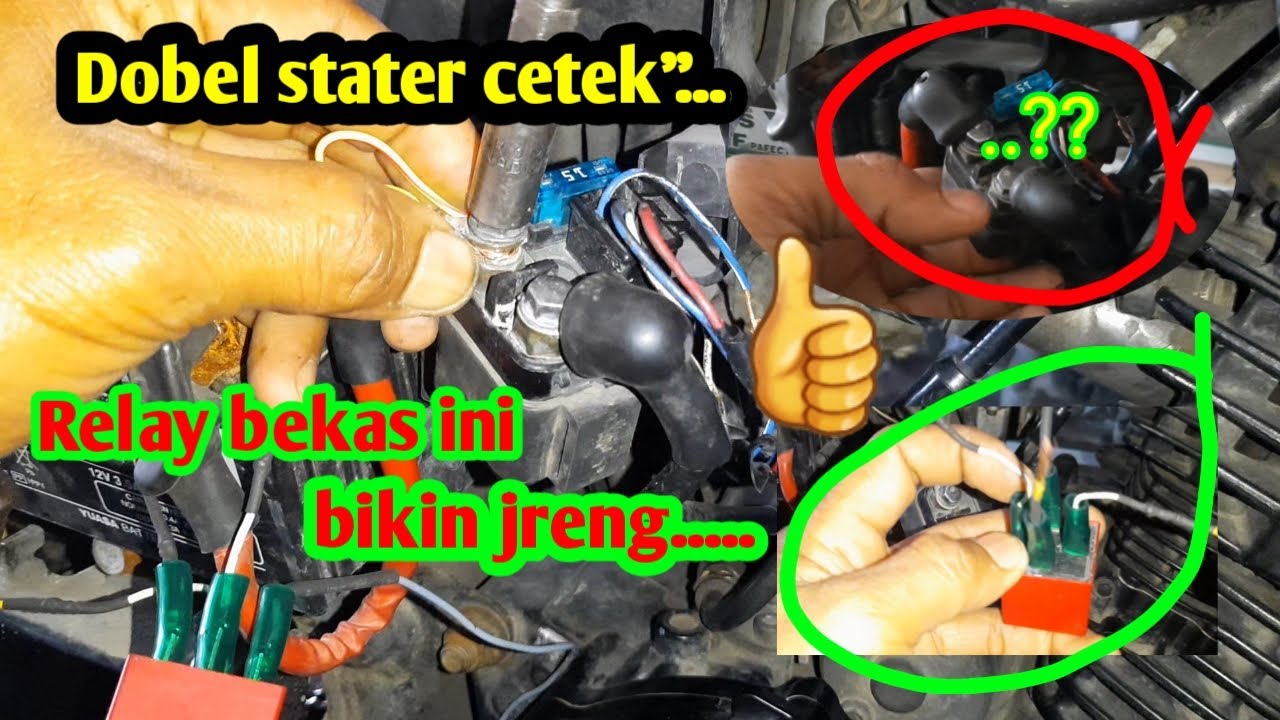 Cara Pasang Relay Untuk Dobel Stater Byson Tanpa Ganti Swit Stater#Gusyan chanel