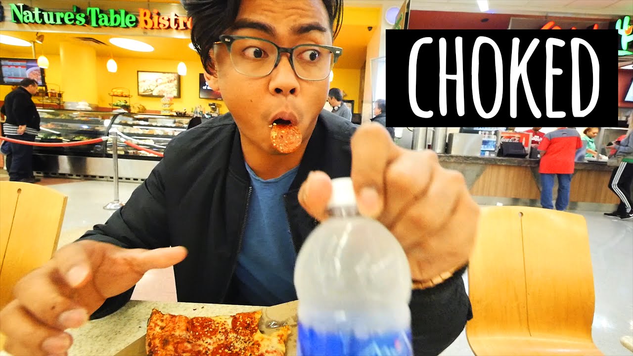 I CHOKED On Pizza At The Airport!