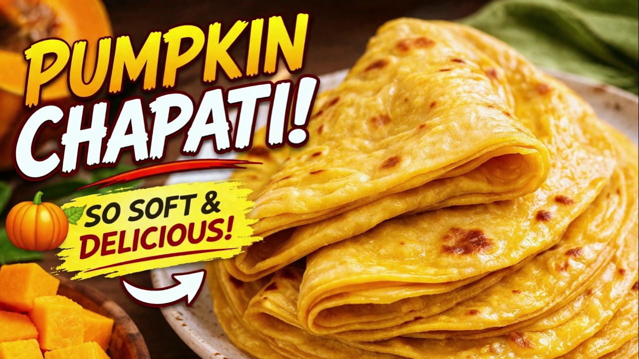 I Made Pumpkin Chapati… The Softest Chapati Ever!