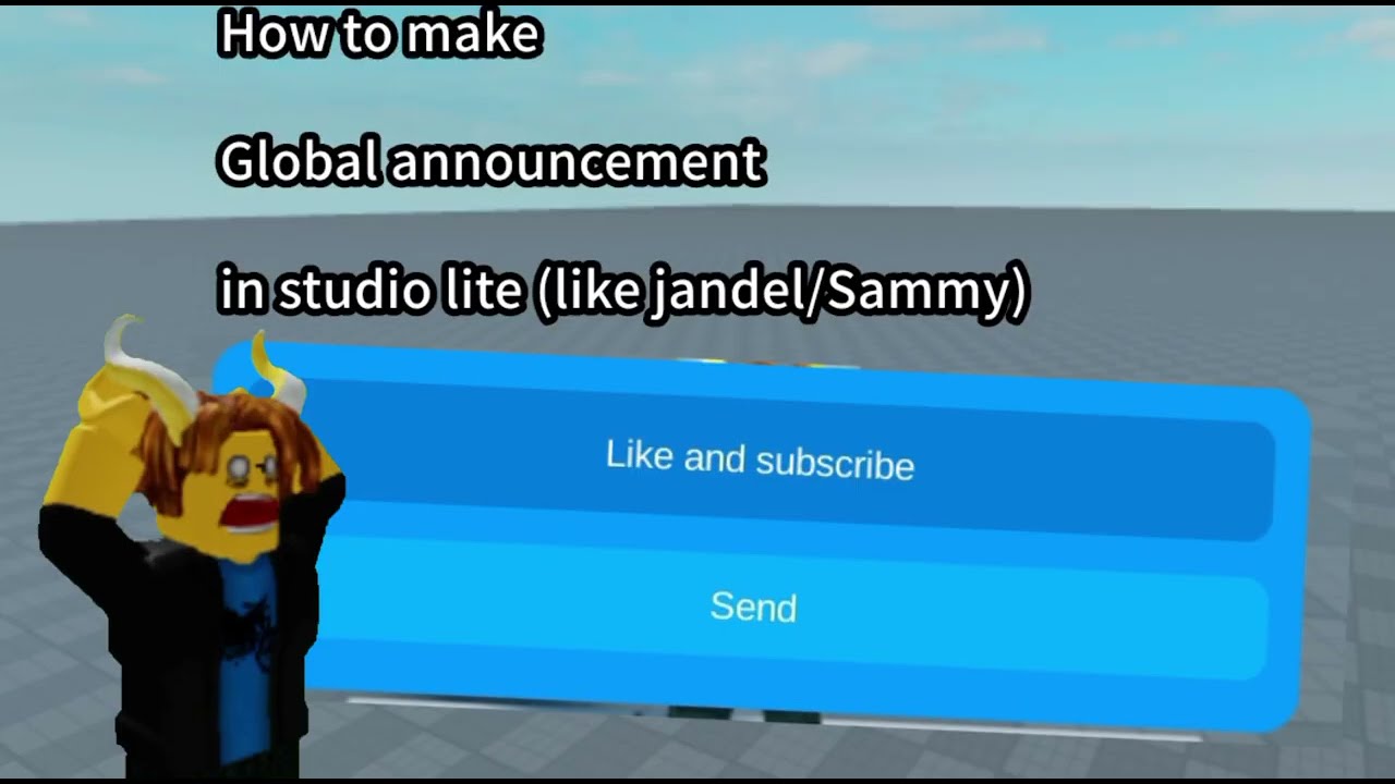How to make Global announcement in studio lite (version 1) 