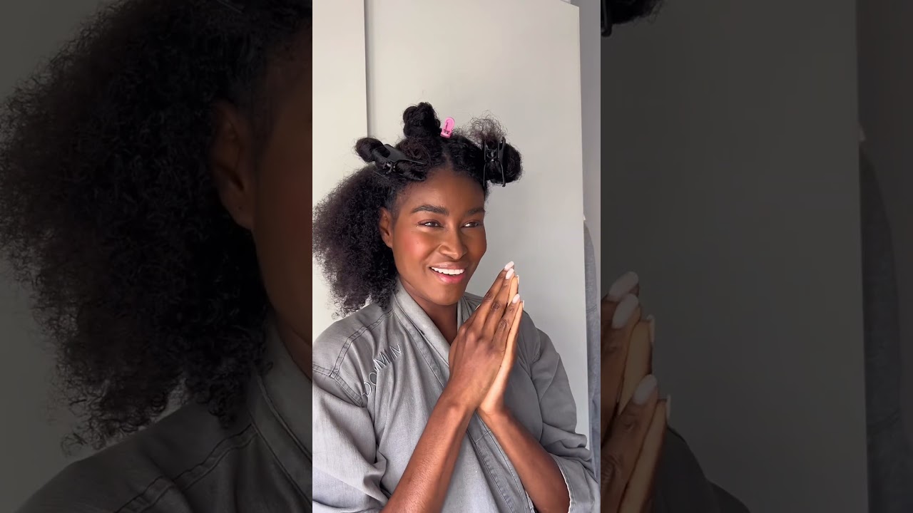 Método curly con espuma para peinar 