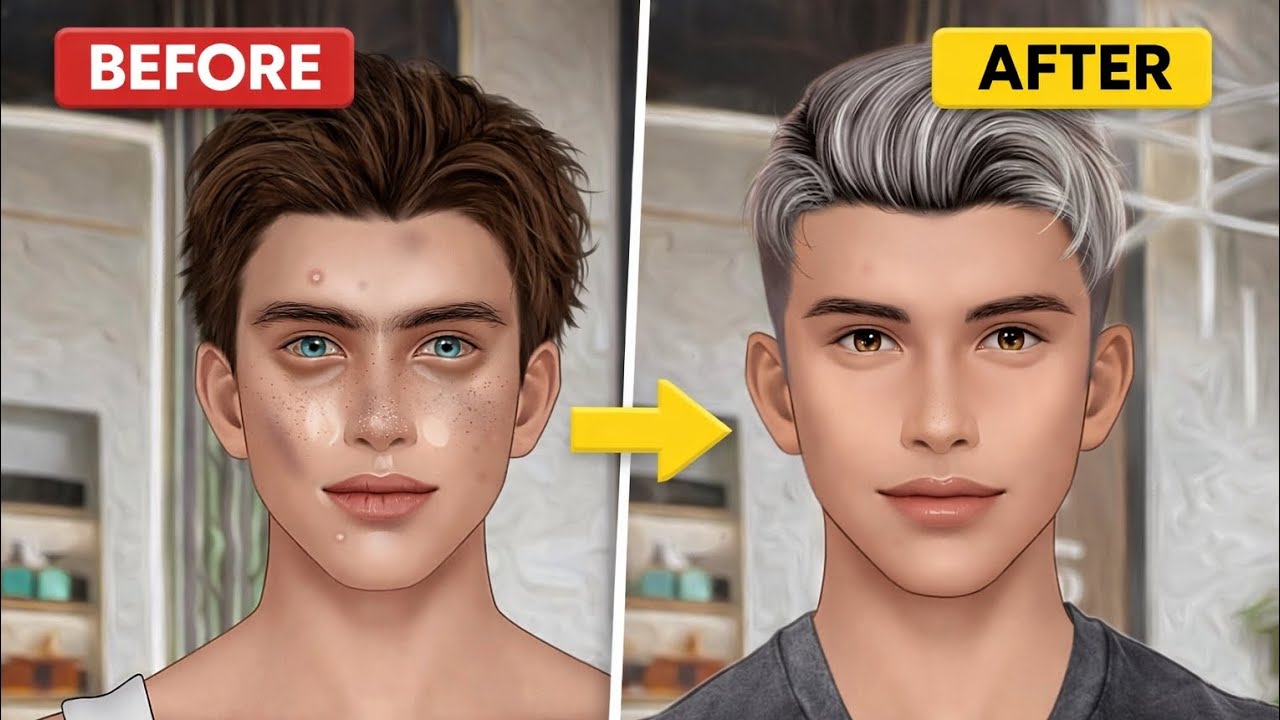 Beauty Care App Gameplay | Day 55 | Skincare & Makeover Start 💄✨