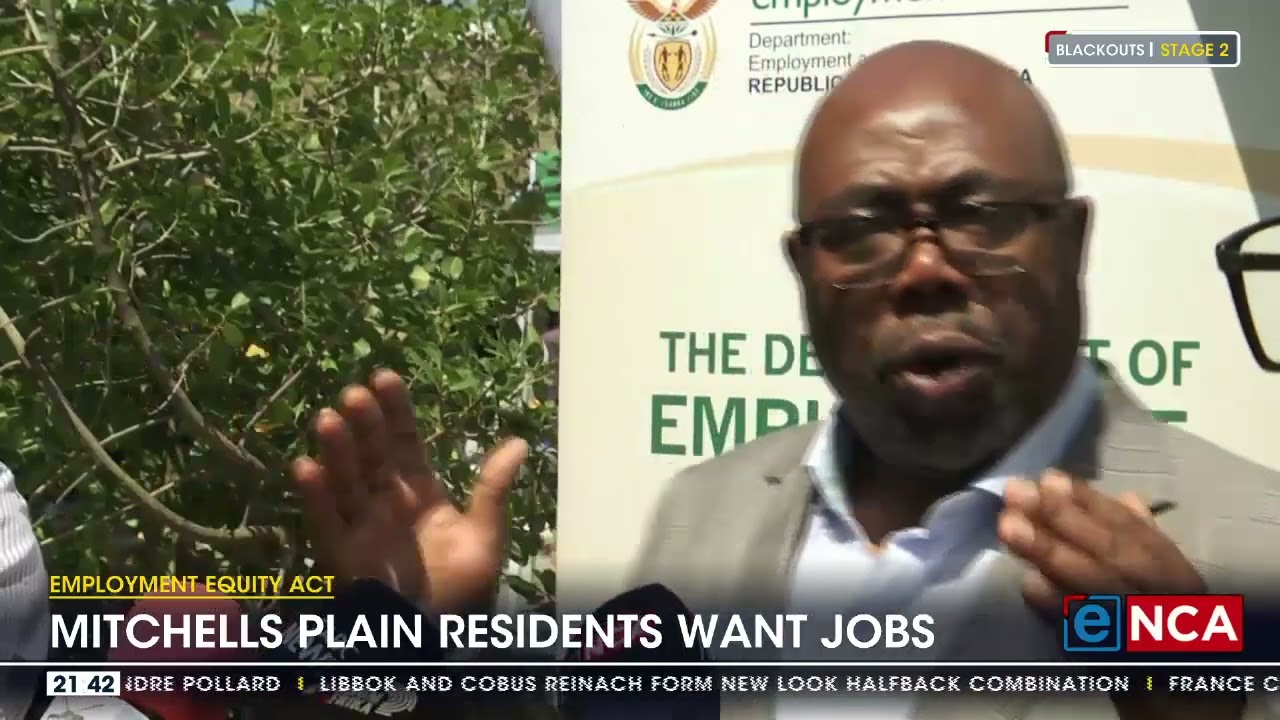 Mitchells Plain residents want jobs