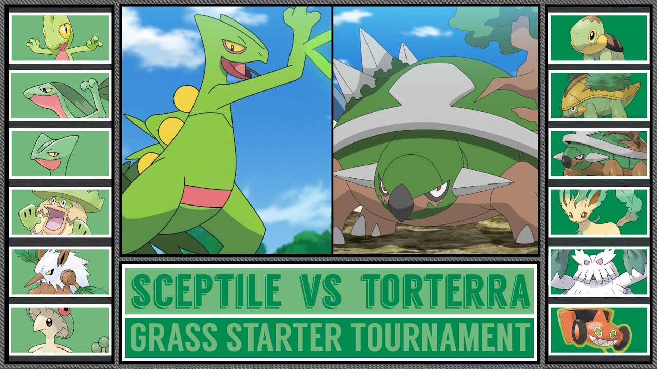 SCEPTILE vs TORTERRA | Grass Starter Pokémon Tournament [Battle #5]