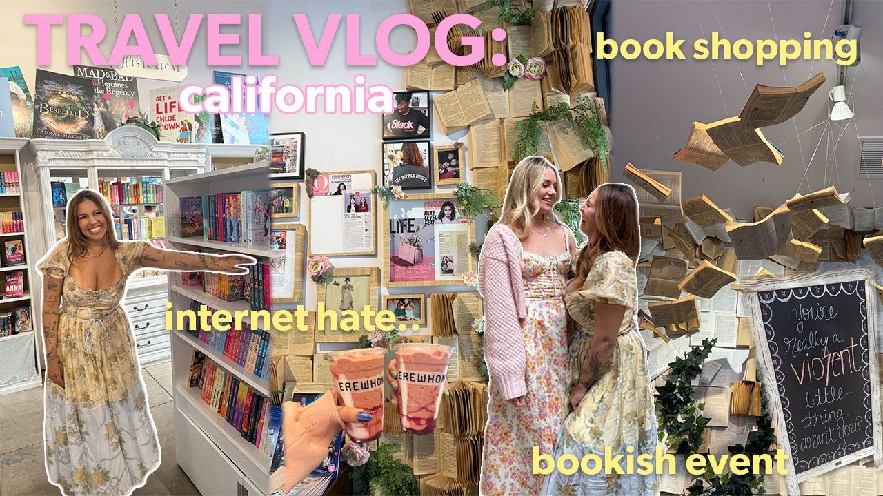 TRAVEL VLOG: come with me to LA 🌇🌴🎬 (bookish event, bestie time + booktok drama)