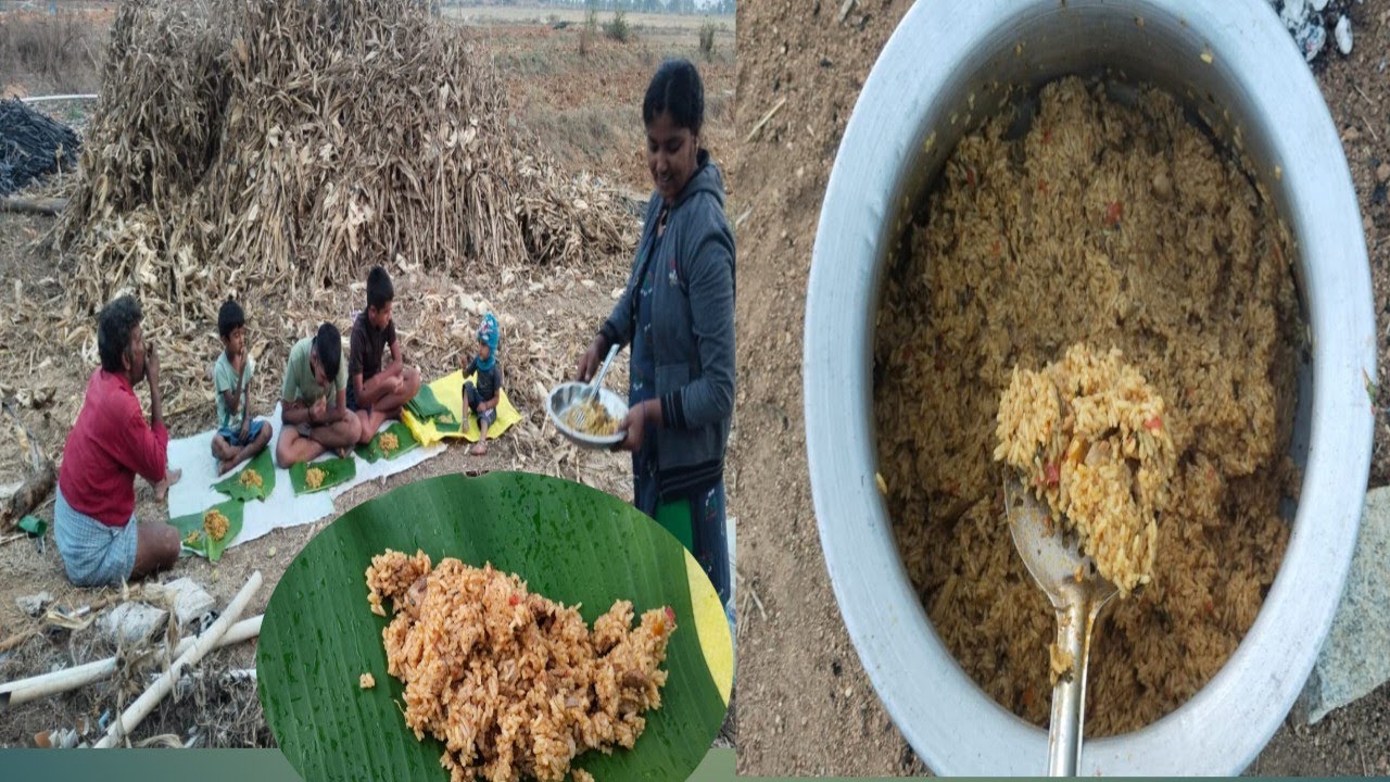 ನಮ್ಮ ಮಕ್ಕಳ ಜೊತೆ ತೋಟದಲ್ಲಿ non-veg cook ಮಾಡುದ್ವಿ #simpleushavlog723