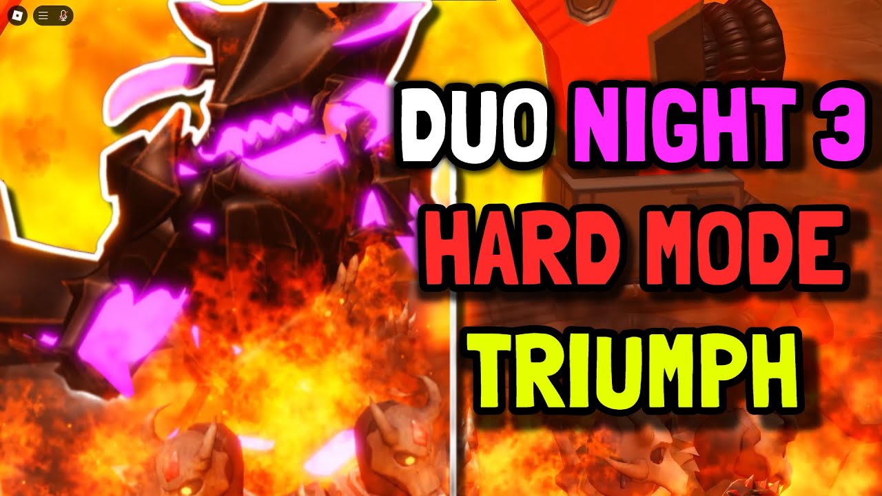 DUO NIGHT 3 HARD MODE TRIUMPH | Roblox Tower Defense Simulator Hexscape Event TDS
