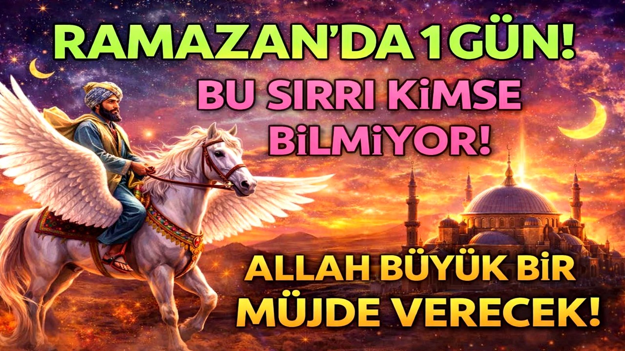 RAMAZAN’DA SADECE 1 GÜN AYIR! HAYATINI DEĞİŞTİRECEK MÜJDE GELİYOR🌙✨💖
