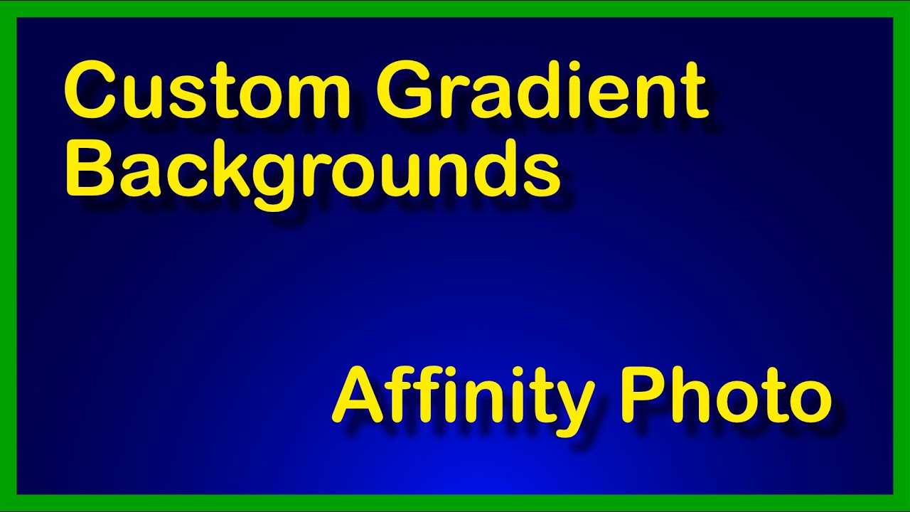 Affinity Photo - Boost Productivity with the Quick Creation of Backgrounds [2 RESULTS FOR 1 TASK]