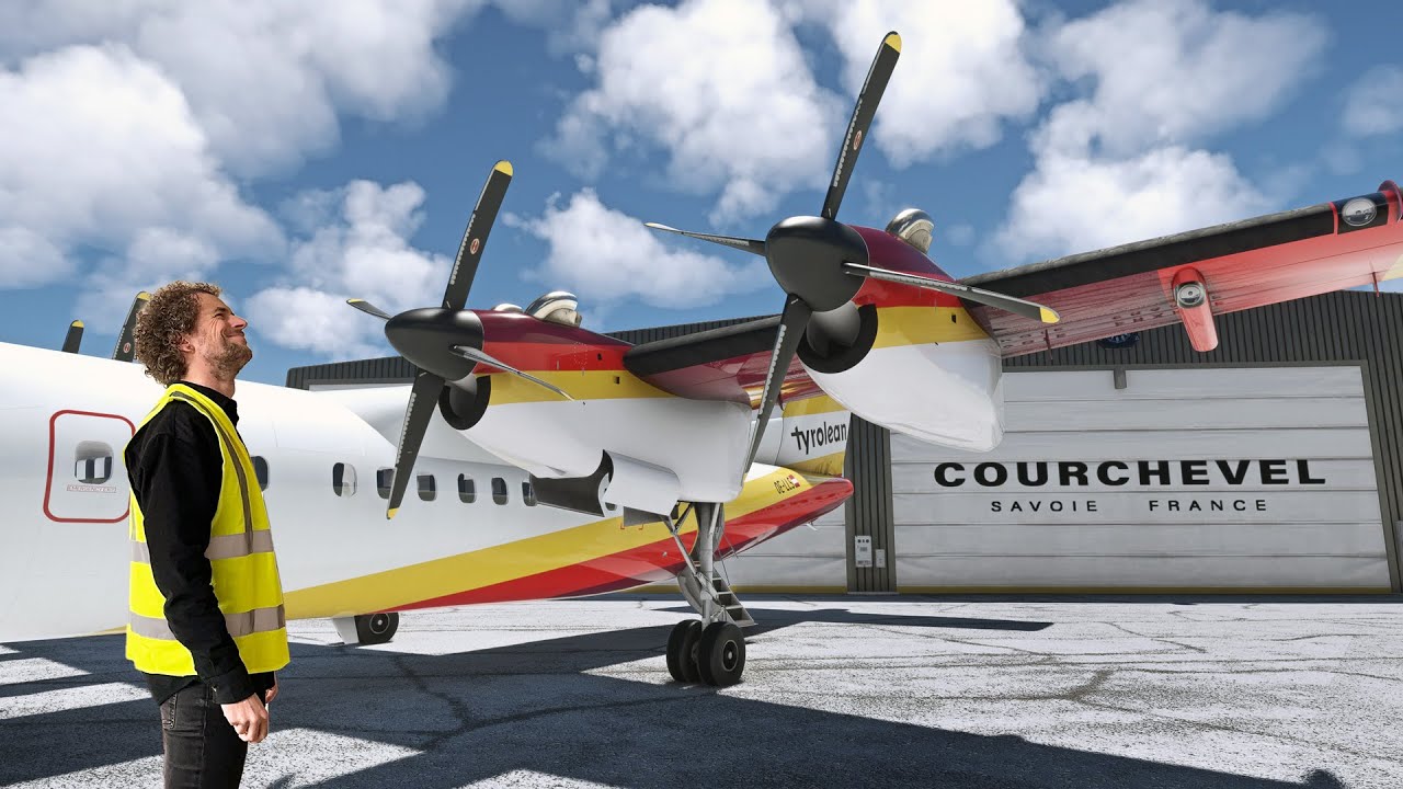 🔴 PILOT'S Dash-7 into Courchevel! Real-World Historic Route | Microsoft Flight Simulator
