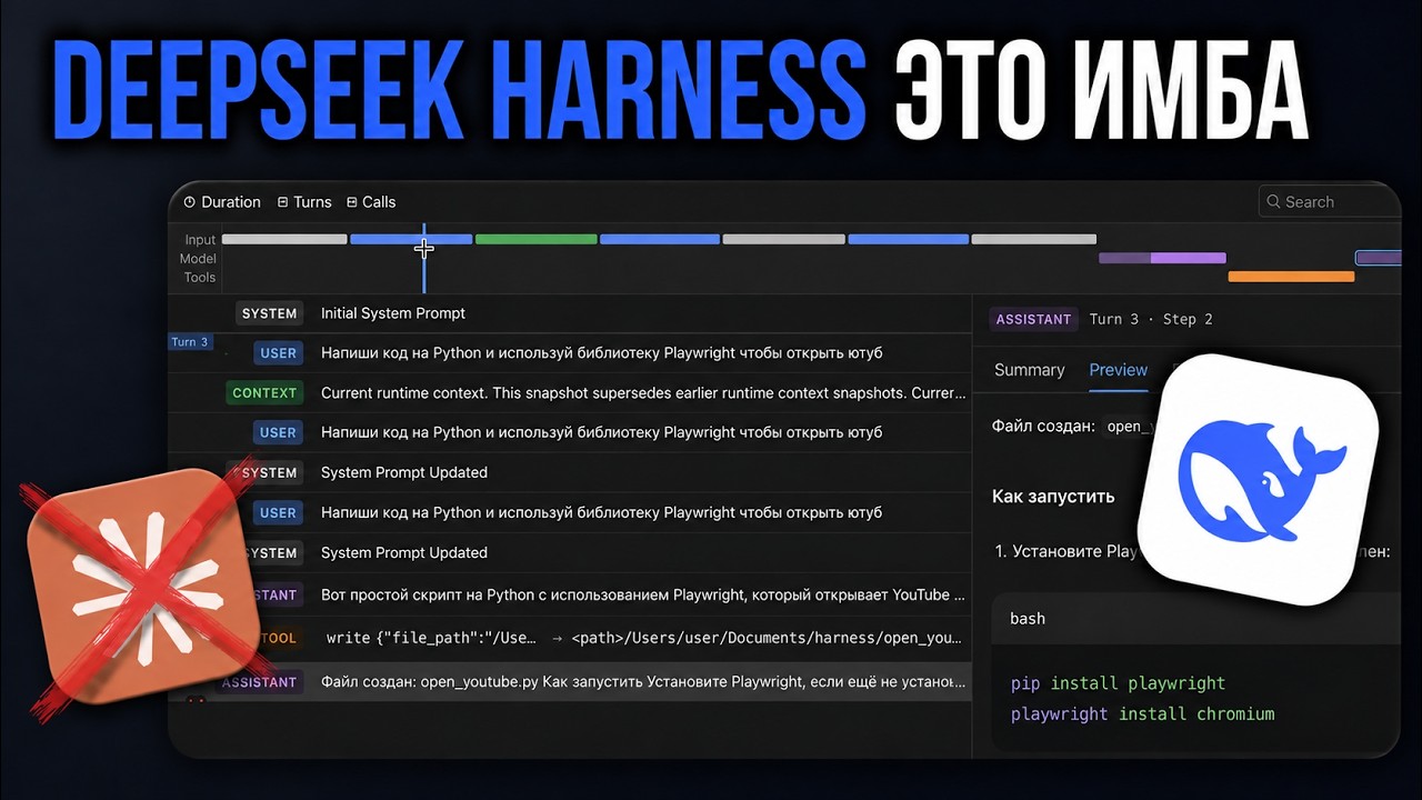 DeepSeek Harness: Я перестал платить за Claude Code