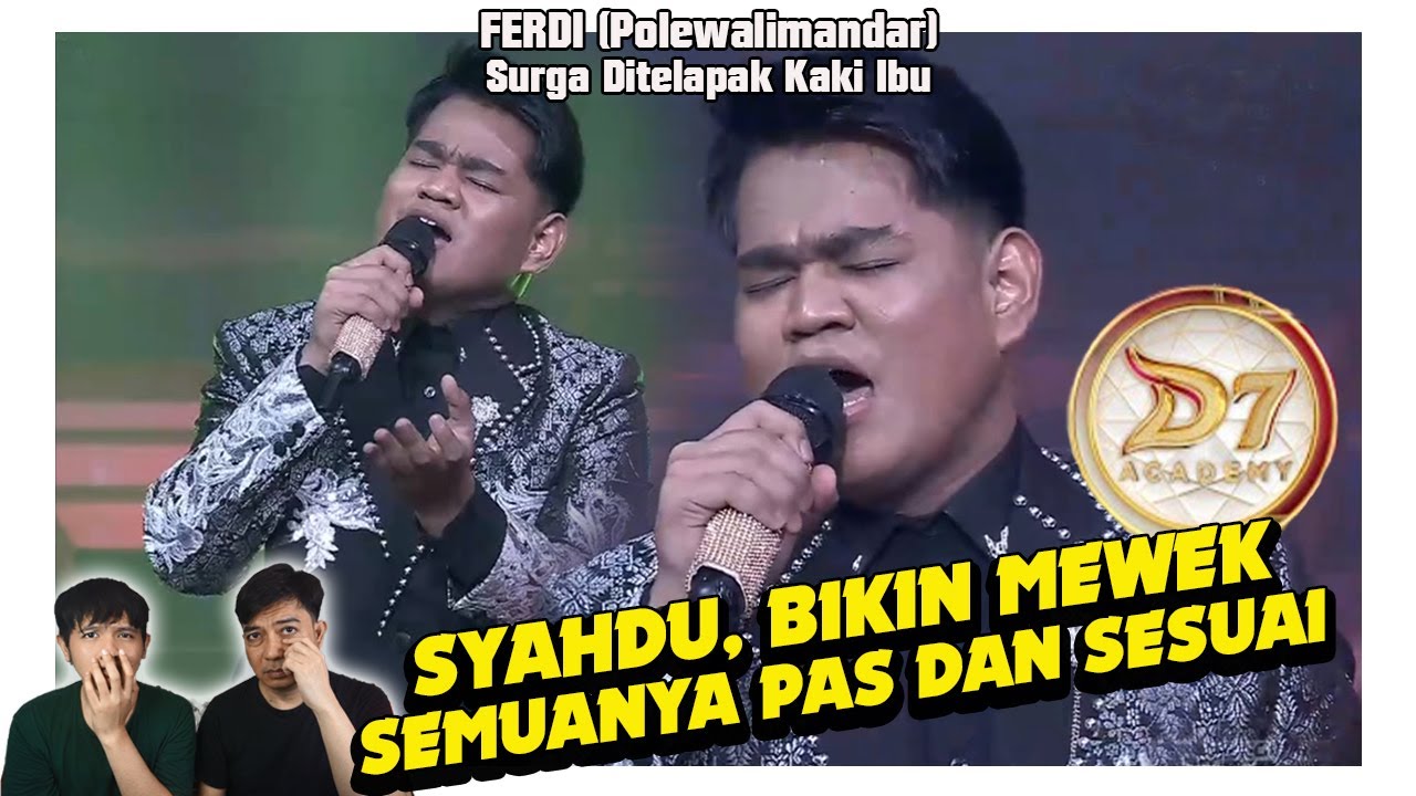 Ferdi (Polman) berhasil bikin mewek lewat Surga Ditelapak Kaki Ibu.