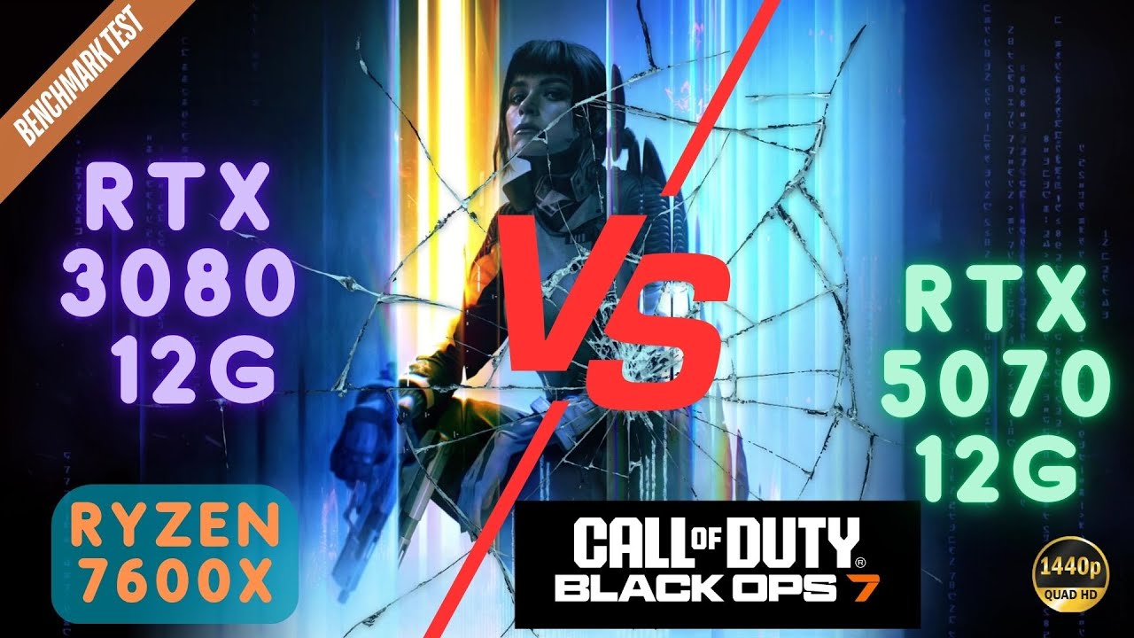 RTX 3080 12GB VS RTX 5070 12GB | Call of Duty: Black Ops 7 Benchmark | Ryzen 7600X
