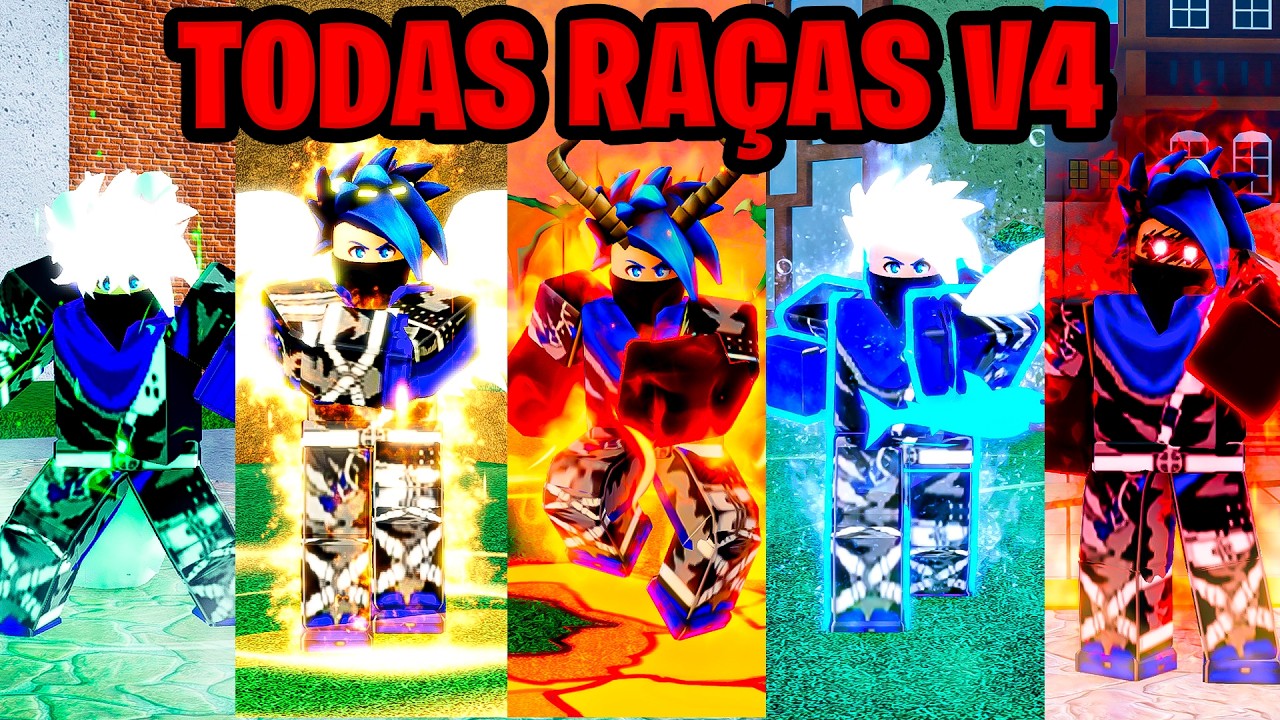 24 HORAS PARA DESPERTAR TODAS RA&Ccedil;AS V4 DO BLOX FRUITS!