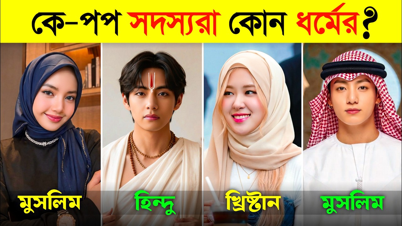 BTS - BLACKPINK সদস্যদের আসল ধর্ম কি❓What Are The Religions Of BTS Members? Jungkook | Lisa | Suga