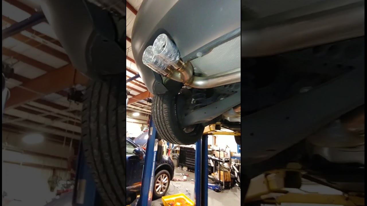 Mk5 vw rabbit 2.5 L gets 42 draft designs exhaust