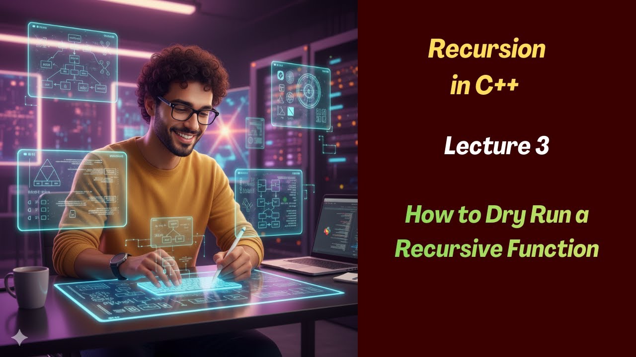 How to dry run a recursive function | Recursion | Lecture 3