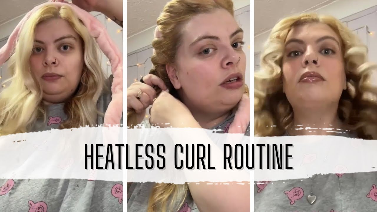 Heatless curl routine