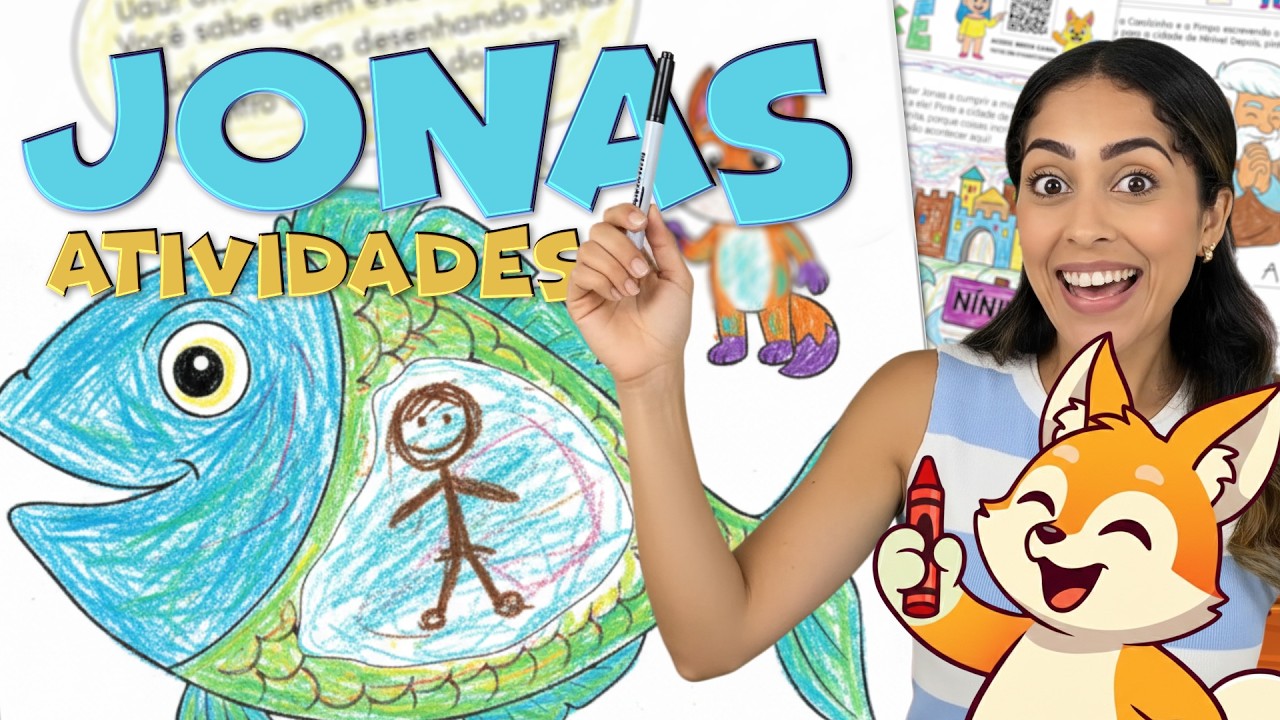Corolindo e aprendendo | Historia de Jonas e o Grande Peixe