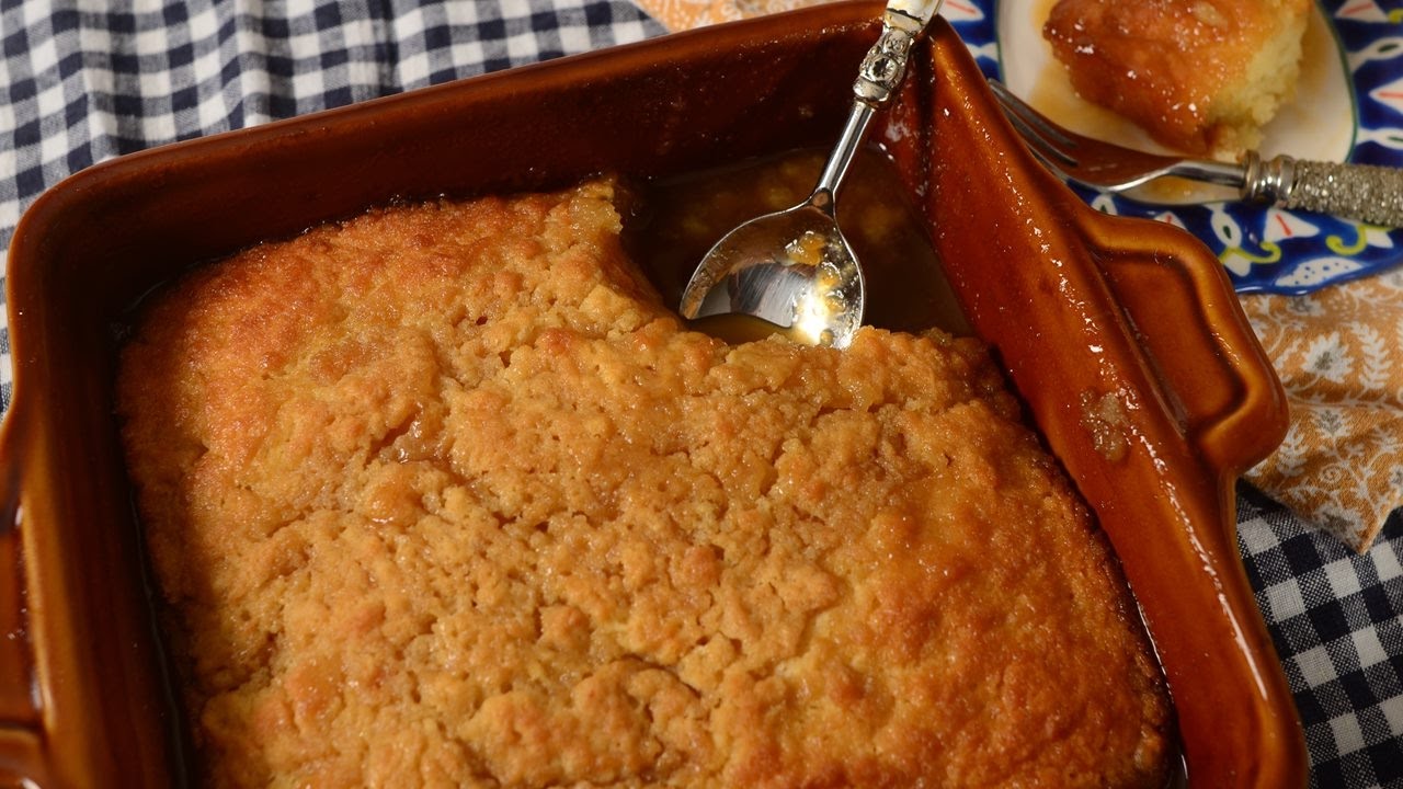 Butterscotch Pudding Cake Recipe Demonstration - Joyofbaking.com