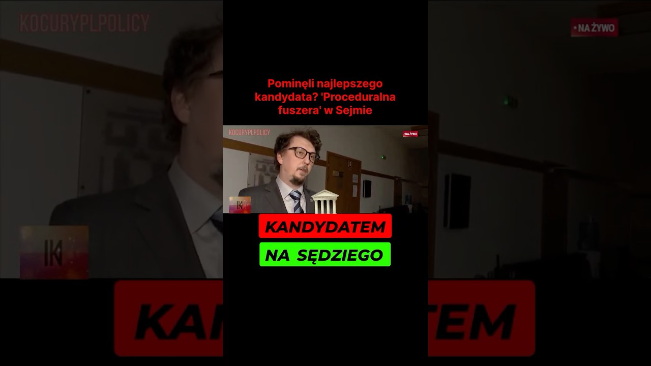 Pominęli najlepszego kandydata do TK? Fatalny błąd?