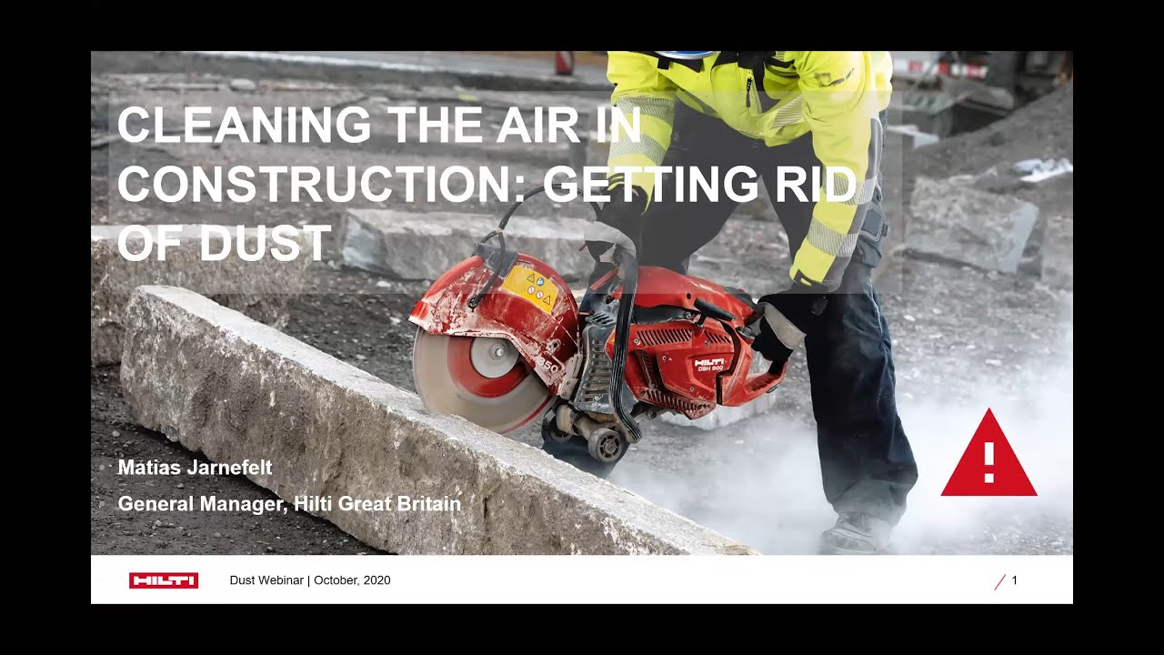 WEBINAR - Cleaning the Air in Construction: Getting Rid of Dust