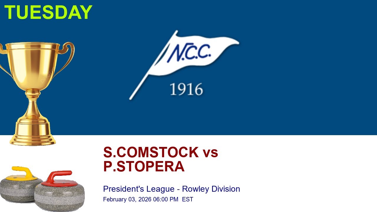 S1: NCC President's League - Rowley Division | S.COMSTOCK vs P.STOPERA