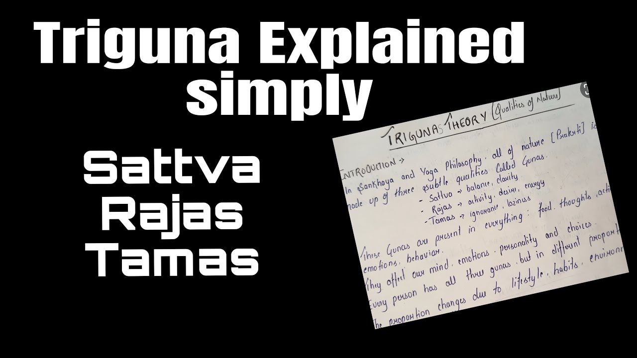 Triguna | Sattva, Rajas, Tamas &ndash; The 3 Qualities of Nature Explained Simply