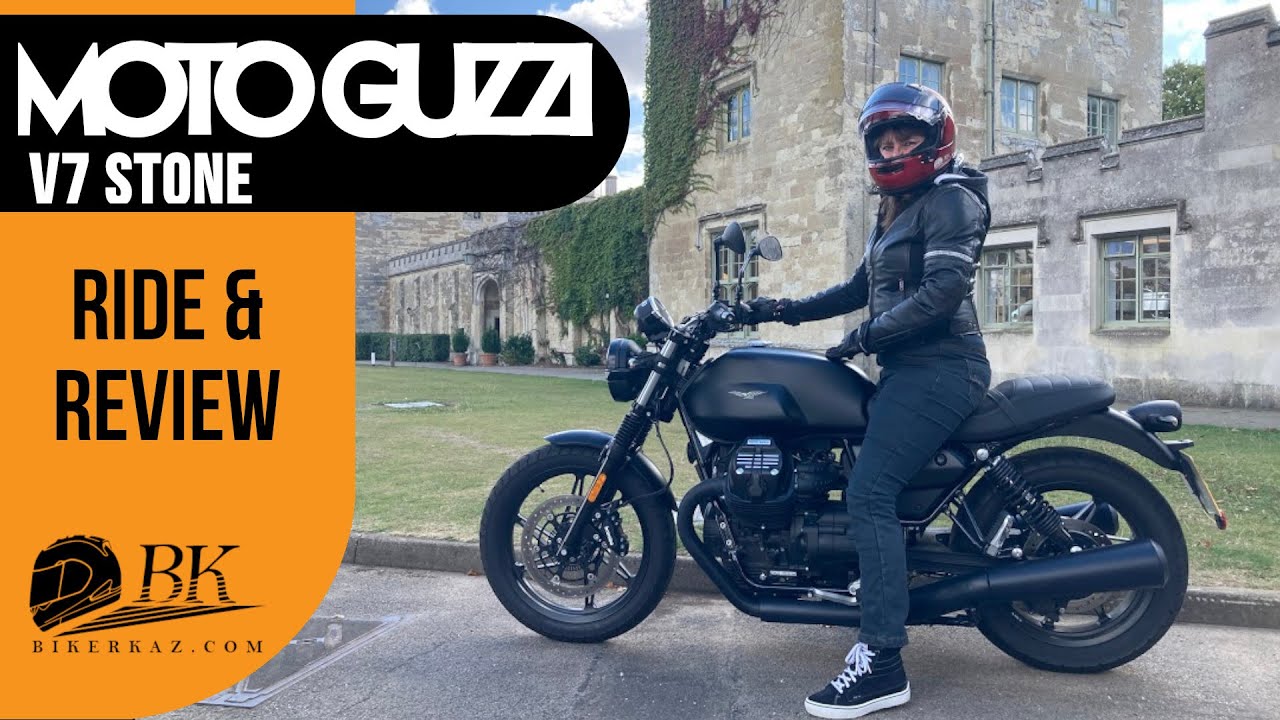 Moto Guzzi V7 Stone review - walk around and riding video