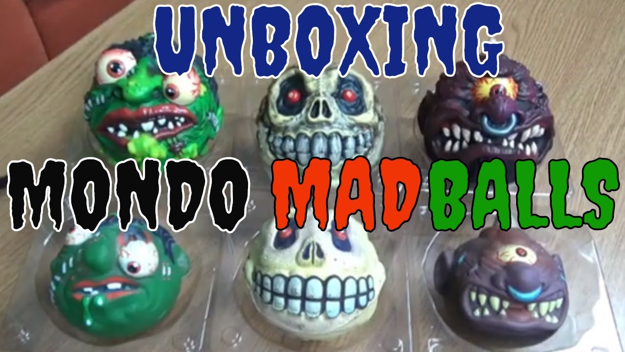 Распаковка Mondo Madballs &mdash; Slobulus / Horn Head / Skull Face / Лимитированная серия &mdash; Плюс колле...