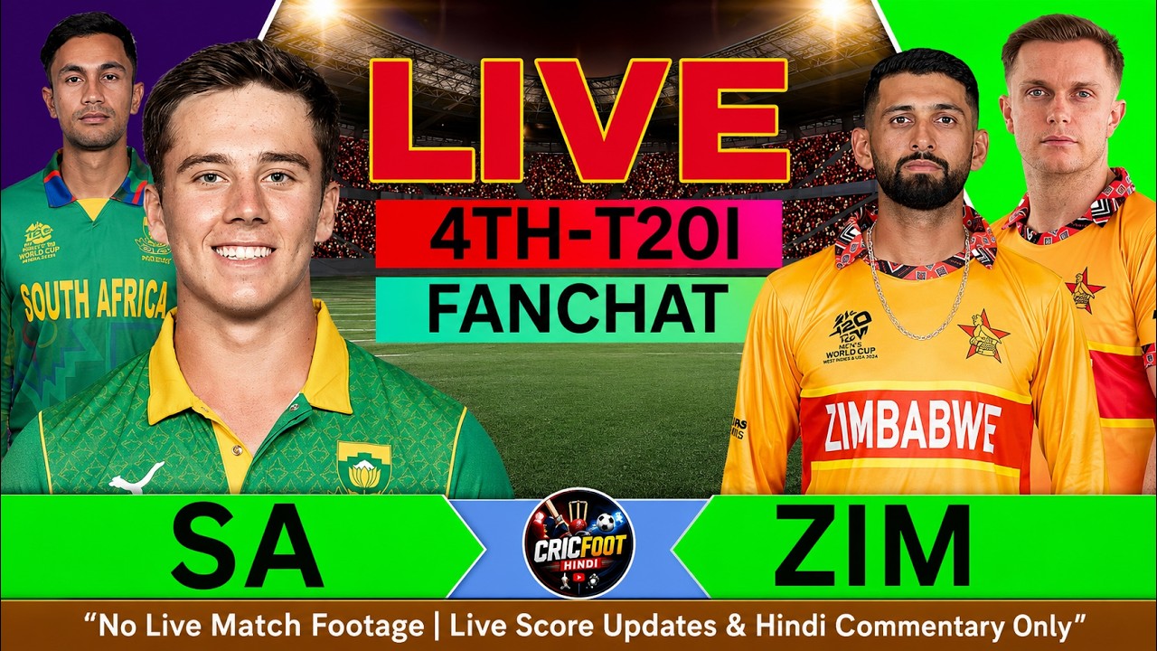 🔴South Africa vs Zimbabwe T20 | 4th T20 Match Score Commentary | Namibia T20I Tri-Series 2026