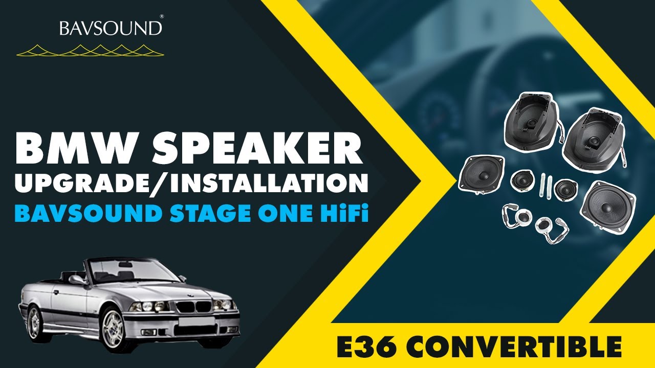 BMW Speaker Upgrade/Installation| E36 Convertible | BAVSOUND Stage One Rear Standard HiFi