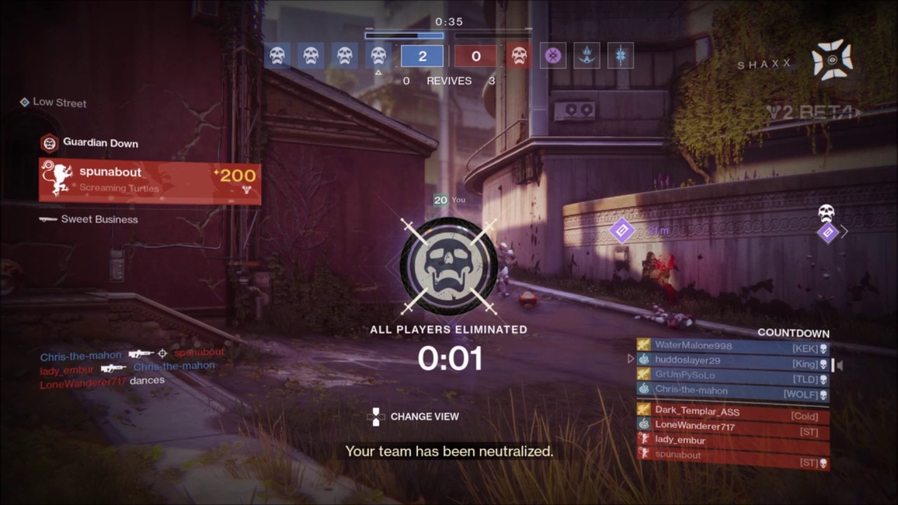 Destiny 2 beta Gameplay: Elimination Countdown