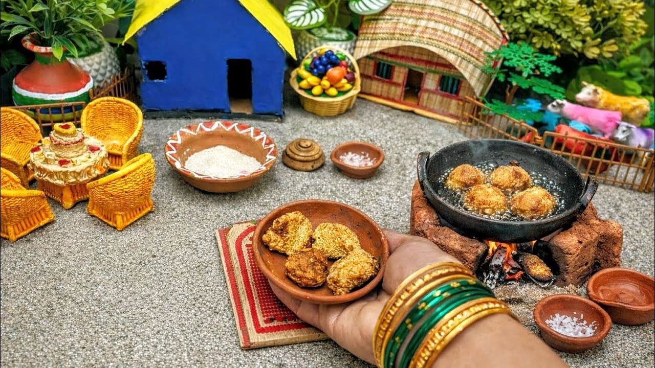 Miniature make suji cookies🍪. suji snacks with egg 🥚. SMALL Kitchen/