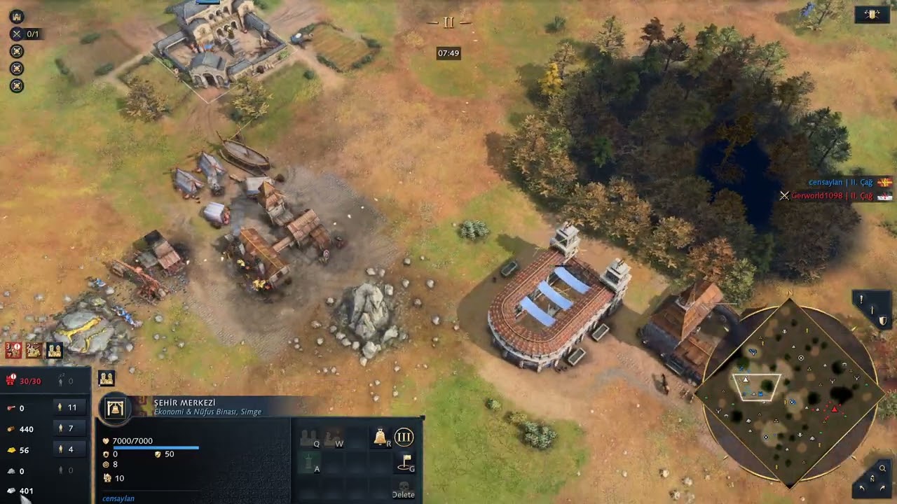 S12E027 Platin 1v1 Sıralı Oyun #aoe4 - MAKEDON vs Tapınak - Adam efsane oynadı. Zevkliydi.