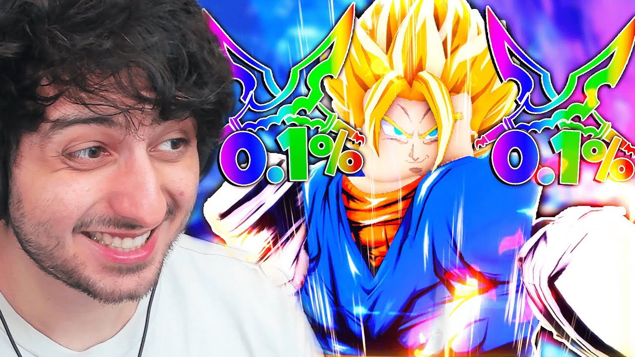 Spending Robux for DOUBLE MONARCH 0.1% Vegito in Roblox!